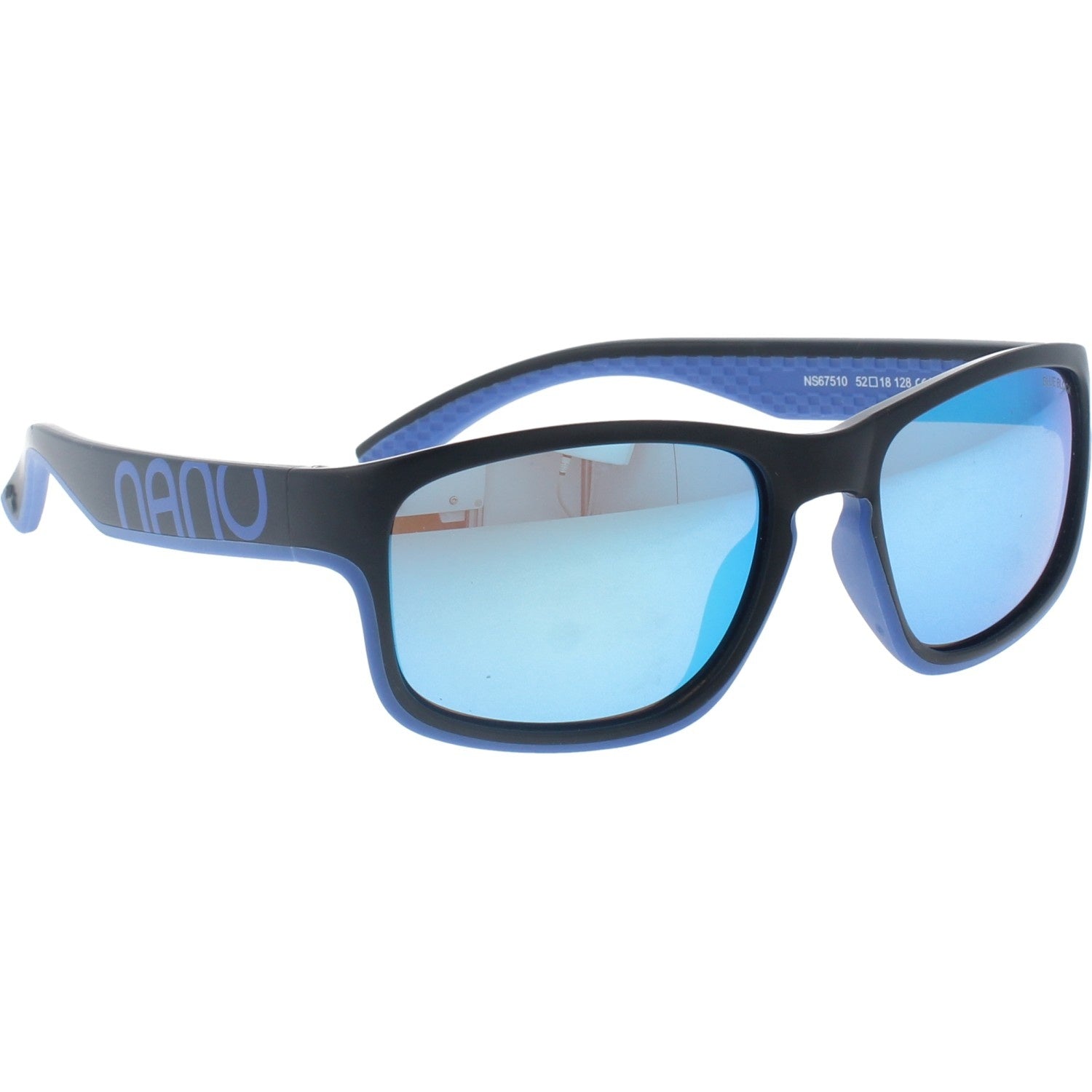 Gafas de Sol Nanovista NS Ness Negro Matte-Azul 52 18