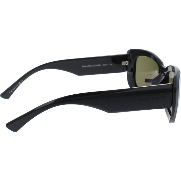Sunglasses Serengeti Bianca 749001 Nova Shiny Black 56 17 — vista 3