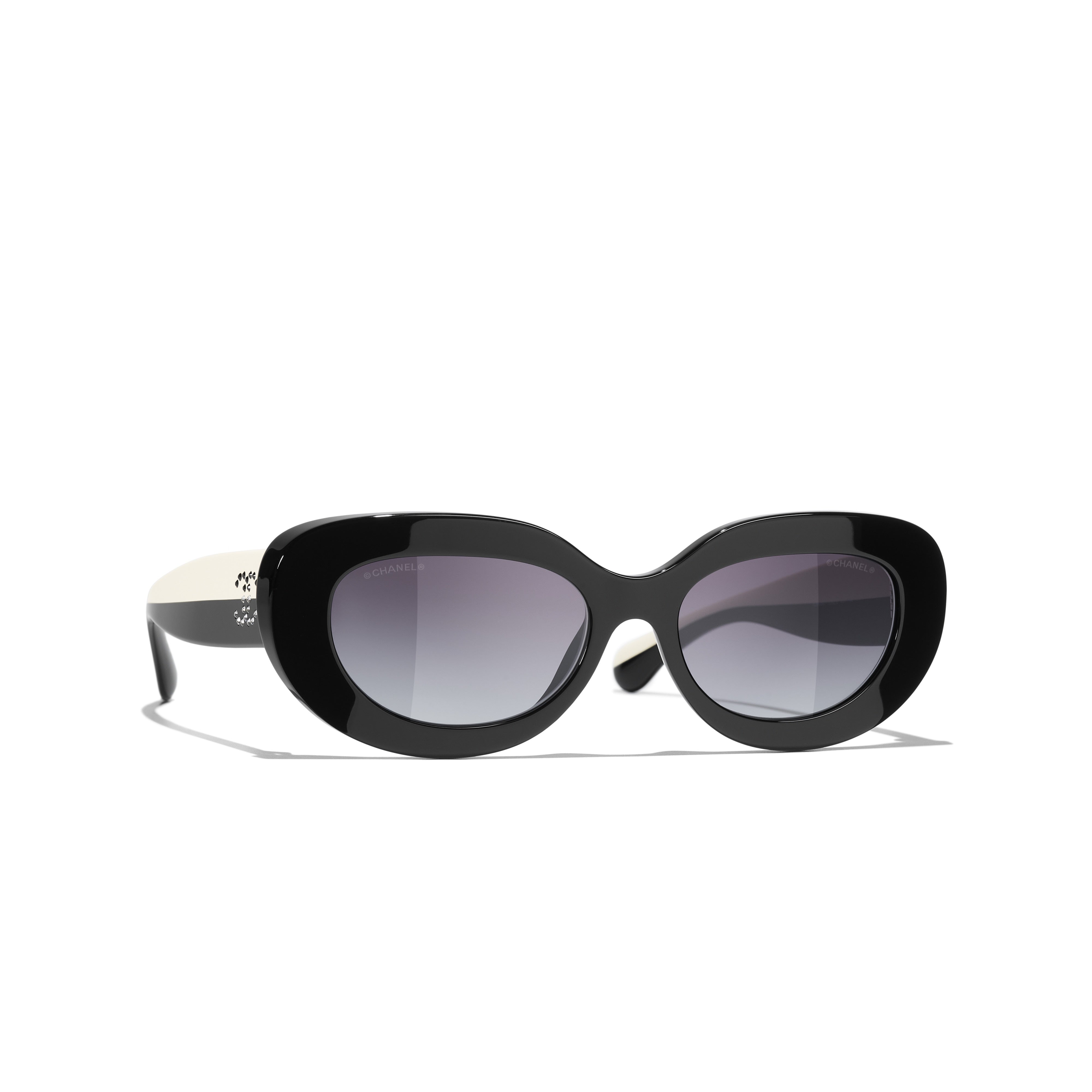 CHANEL ブラック サングラス 黒縁眼鏡　ケース付き　美品！ Sunglasses CHANEL 5562B C501/S6 53 17 140 | OpticalH