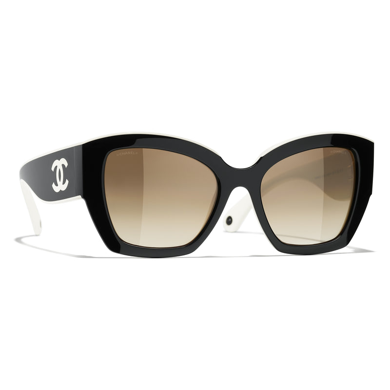 Gafas de Sol CHANEL 6058 Negro y blanco 53 19 140