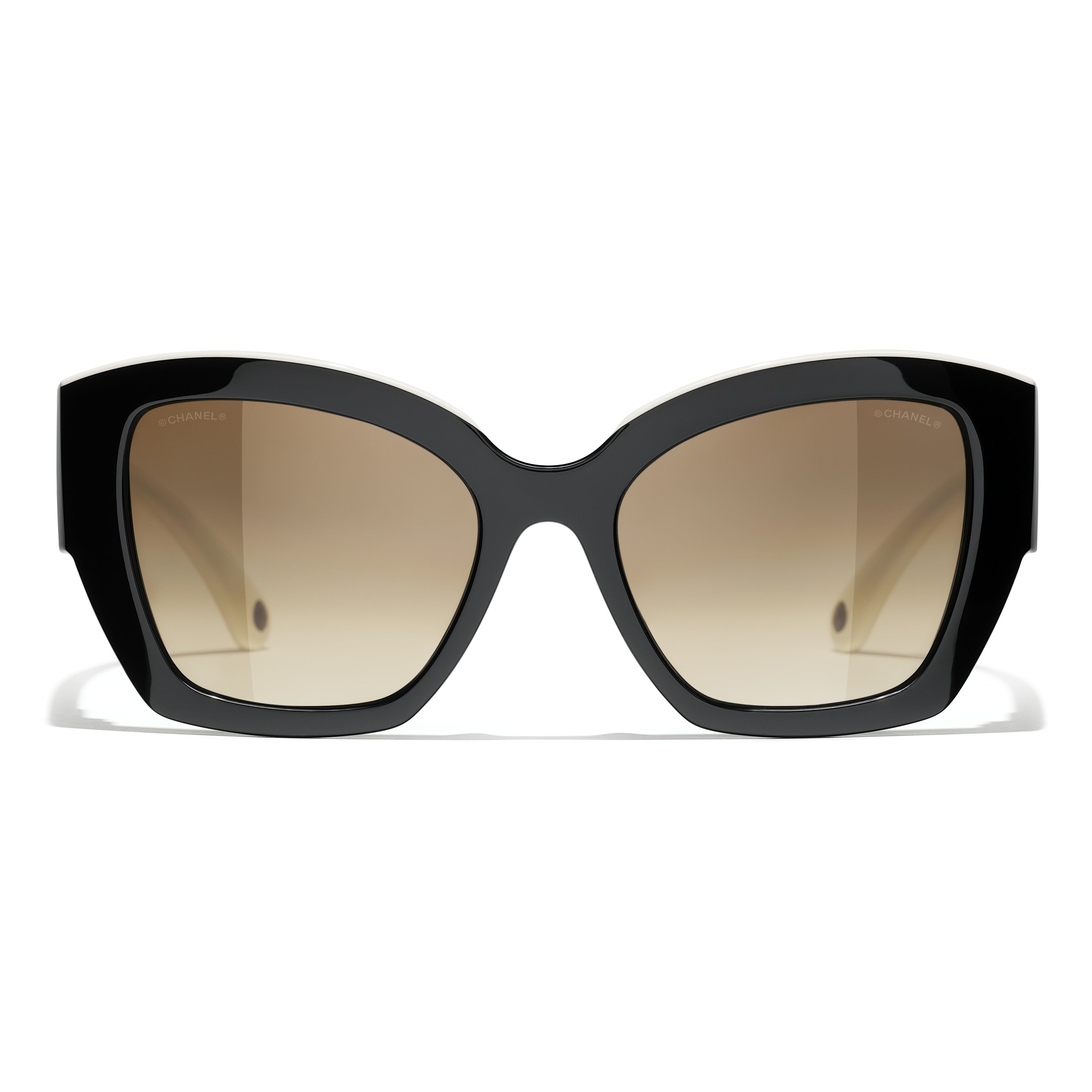 Gafas de Sol CHANEL 6058 Negro y blanco 53 19 140 - Vista 2