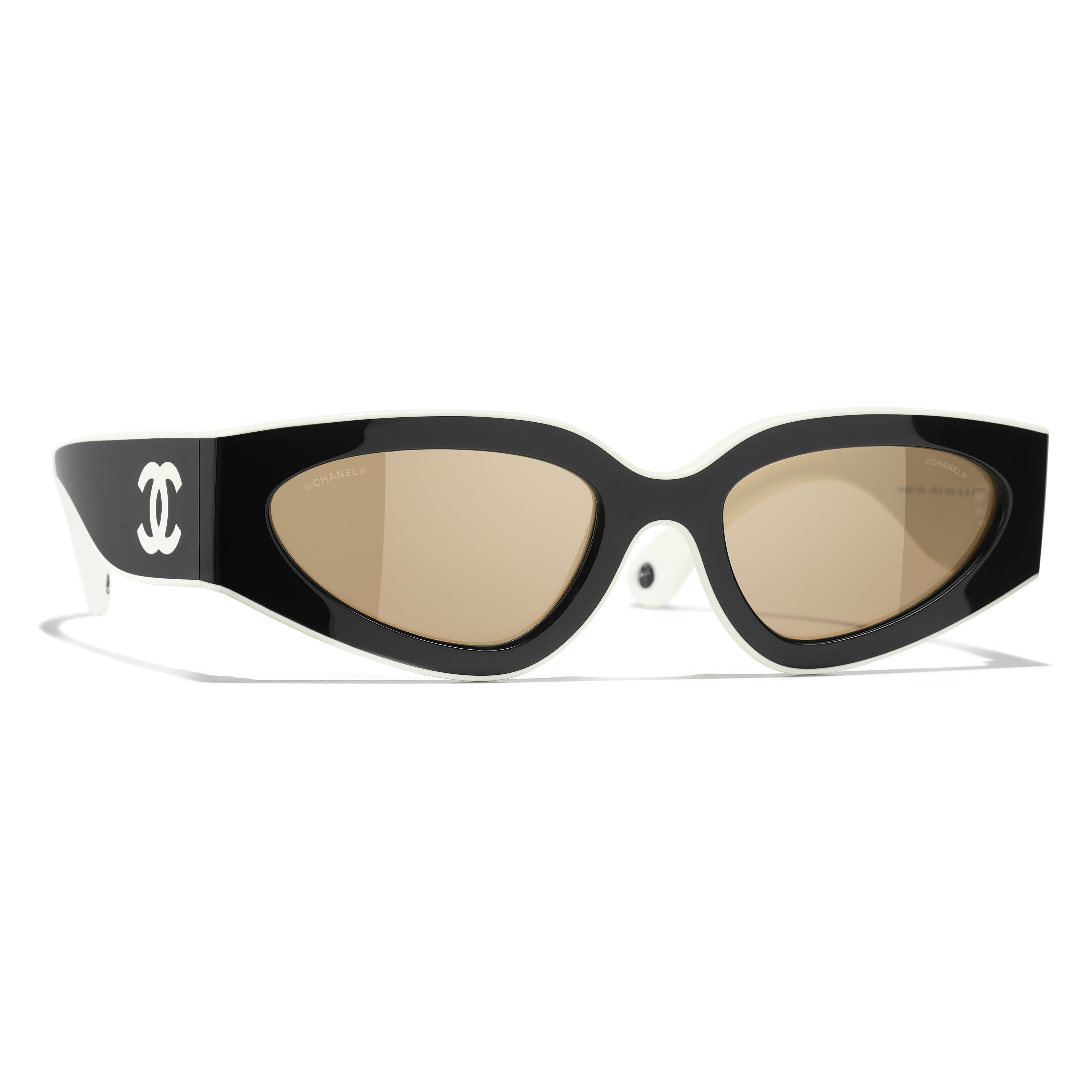 Gafas de Sol CHANEL 6056 Negro y blanco 54 20 140 - Vista 2