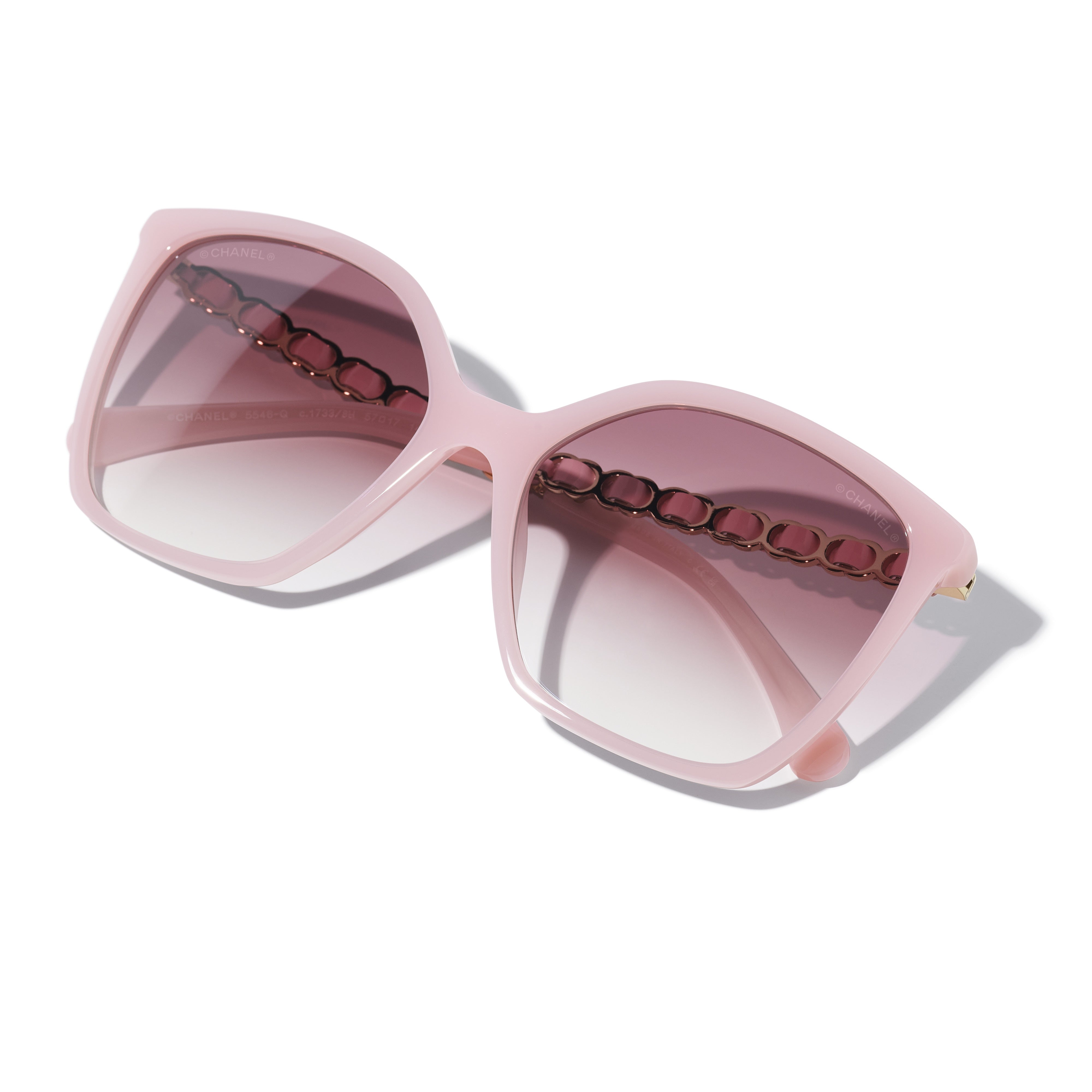Sunglasses CHANEL 5546Q Rosa claro transparente 57 17 140 | OpticalH
