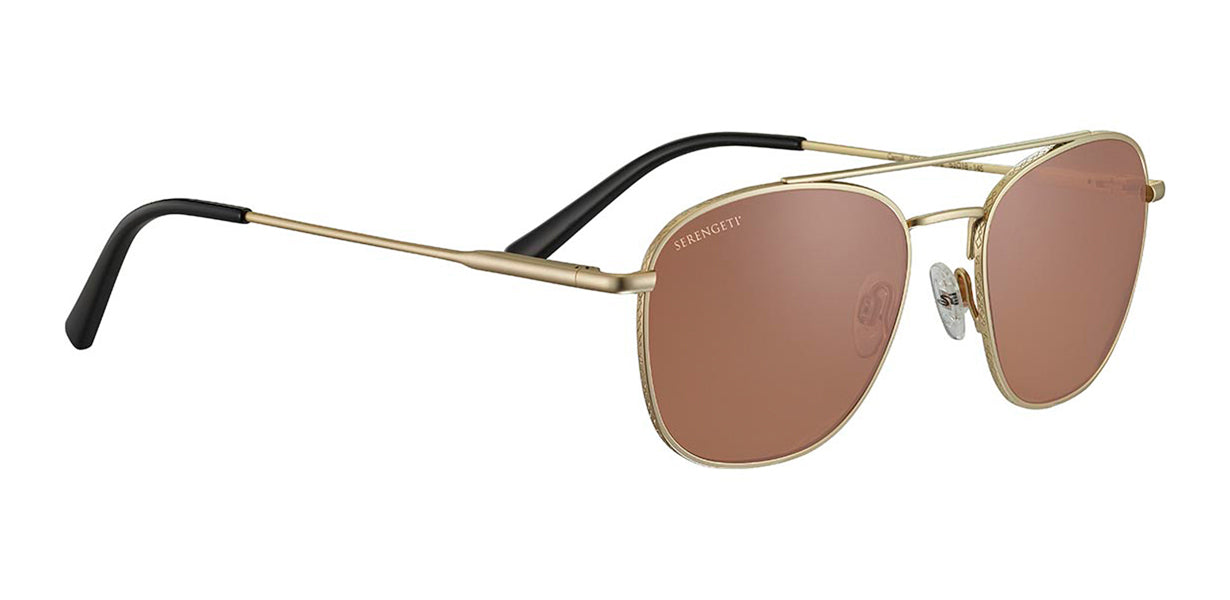 Солнцезащитные очки Serengeti Carroll 542004 Matte Light Gold 53 18