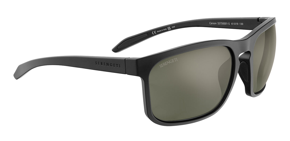 Sunglasses Serengeti Carson 750005 Matte Black 61 19