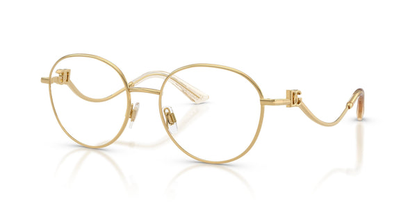 Dolce & Gabbana DG1365 02 53 18 光学眼镜架 金色金属圆框