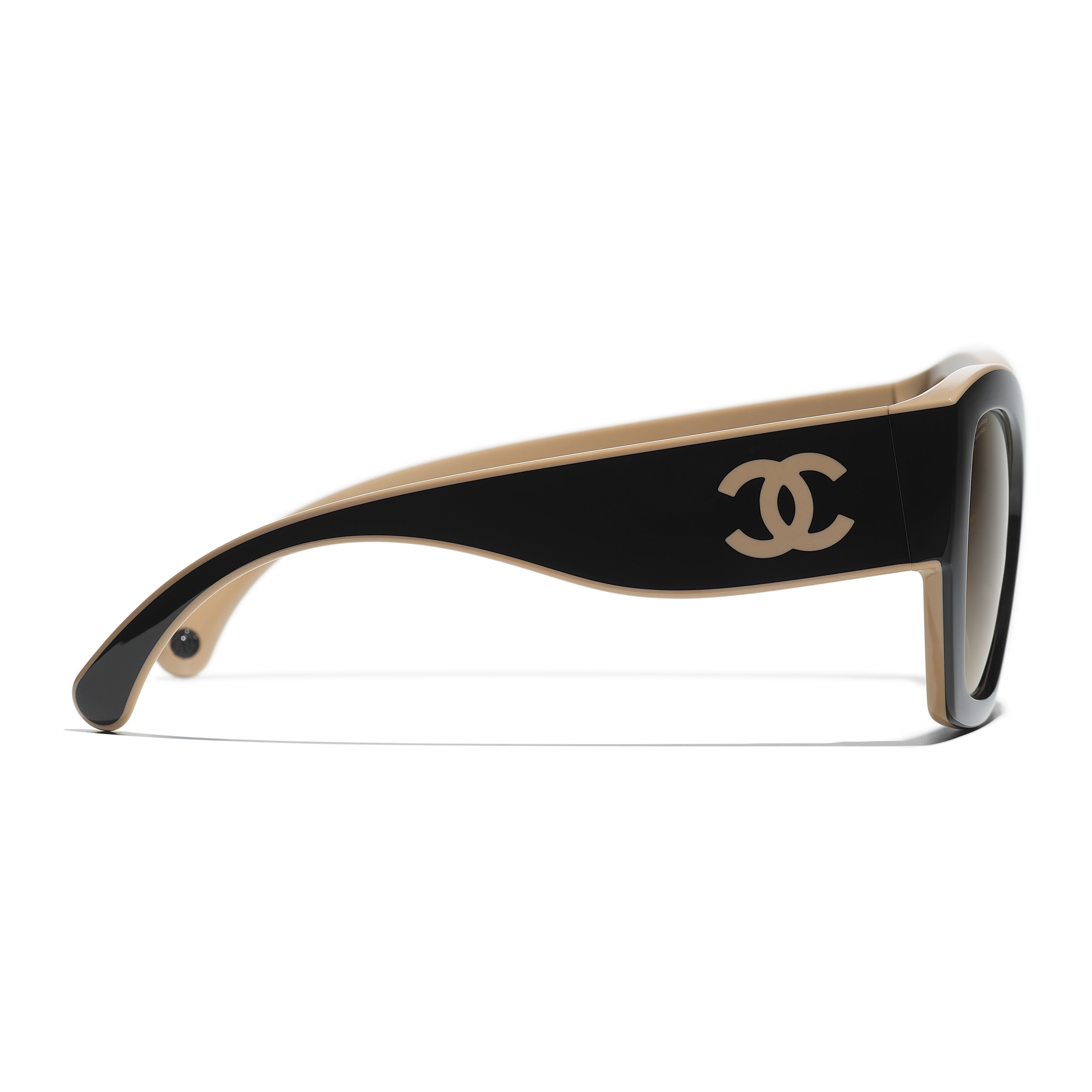 Gafas de Sol CHANEL 6058 Negro y Beige 53 19 140 - Vista 3