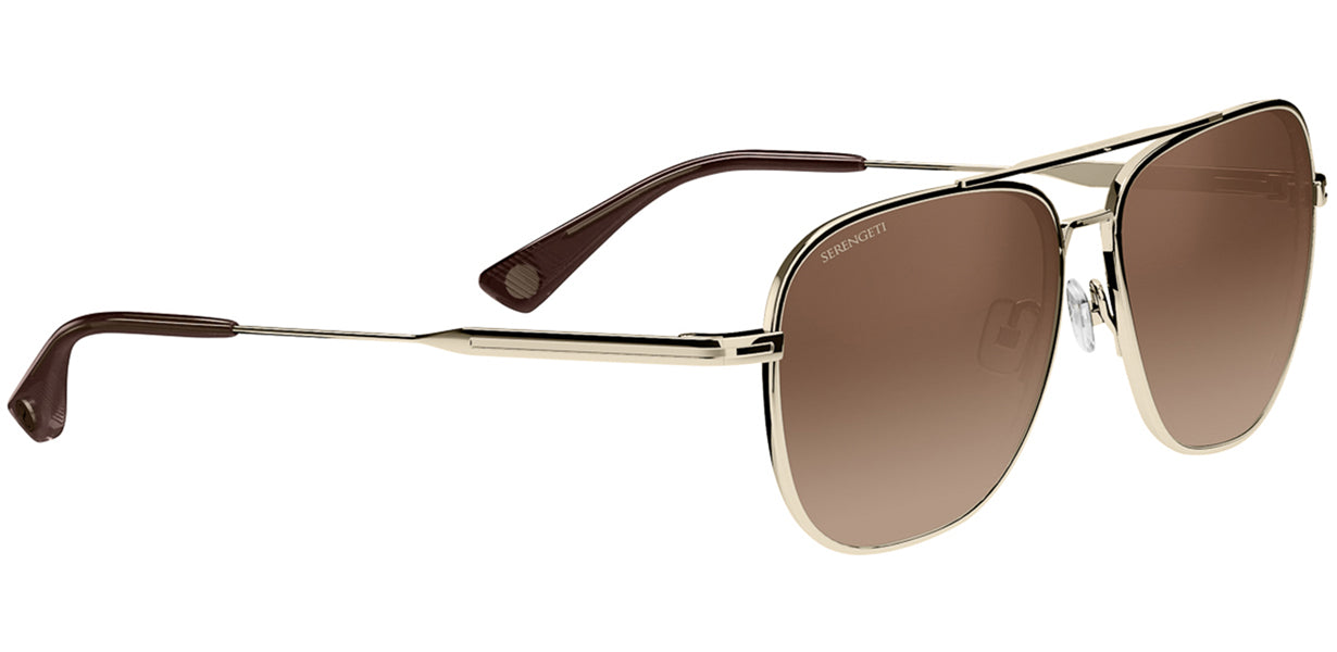 Lunettes de Soleil Serengeti Navigator 865005 Gold 55 18