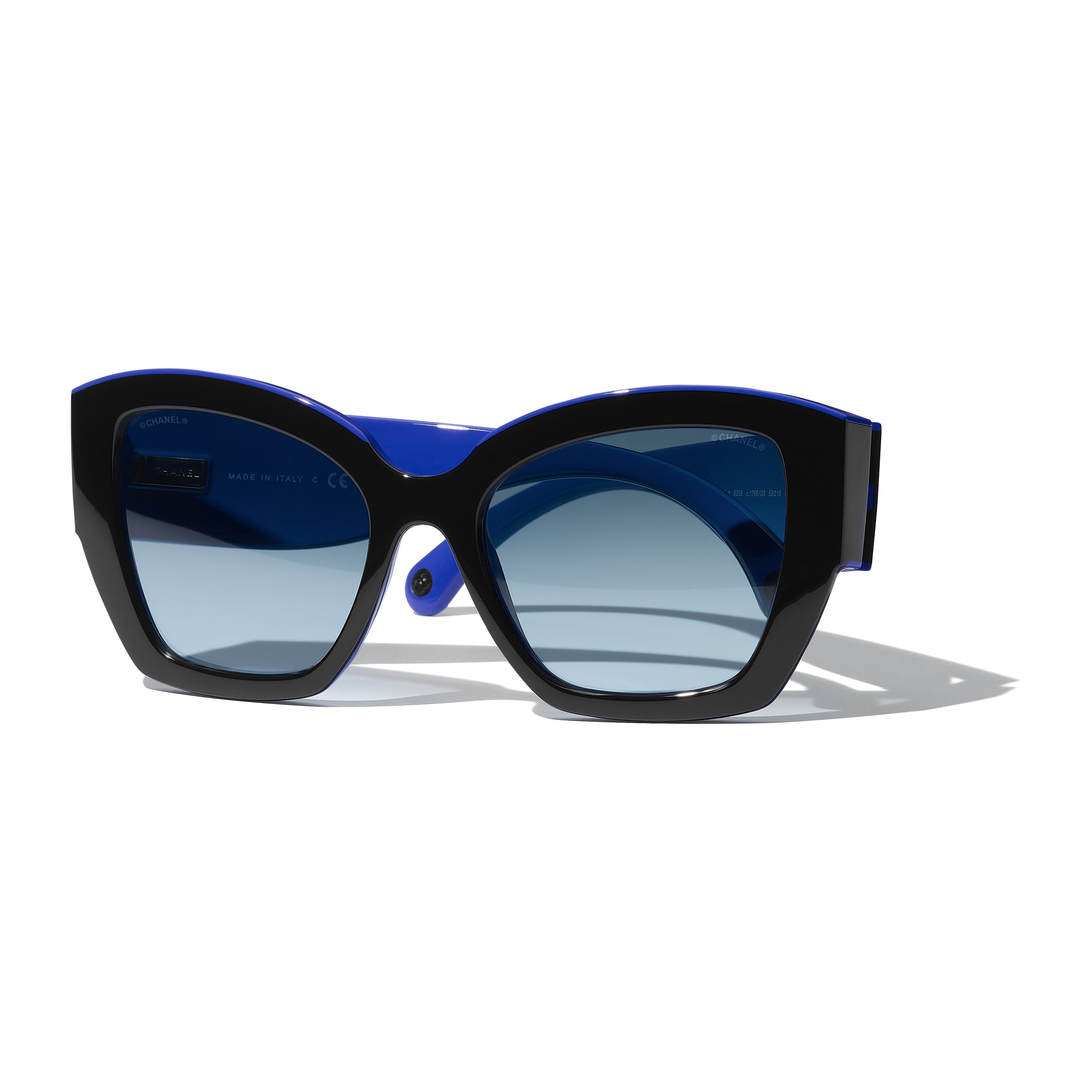 Gafas de Sol CHANEL 6058 Negro y azul 53 19 140 - Vista 4