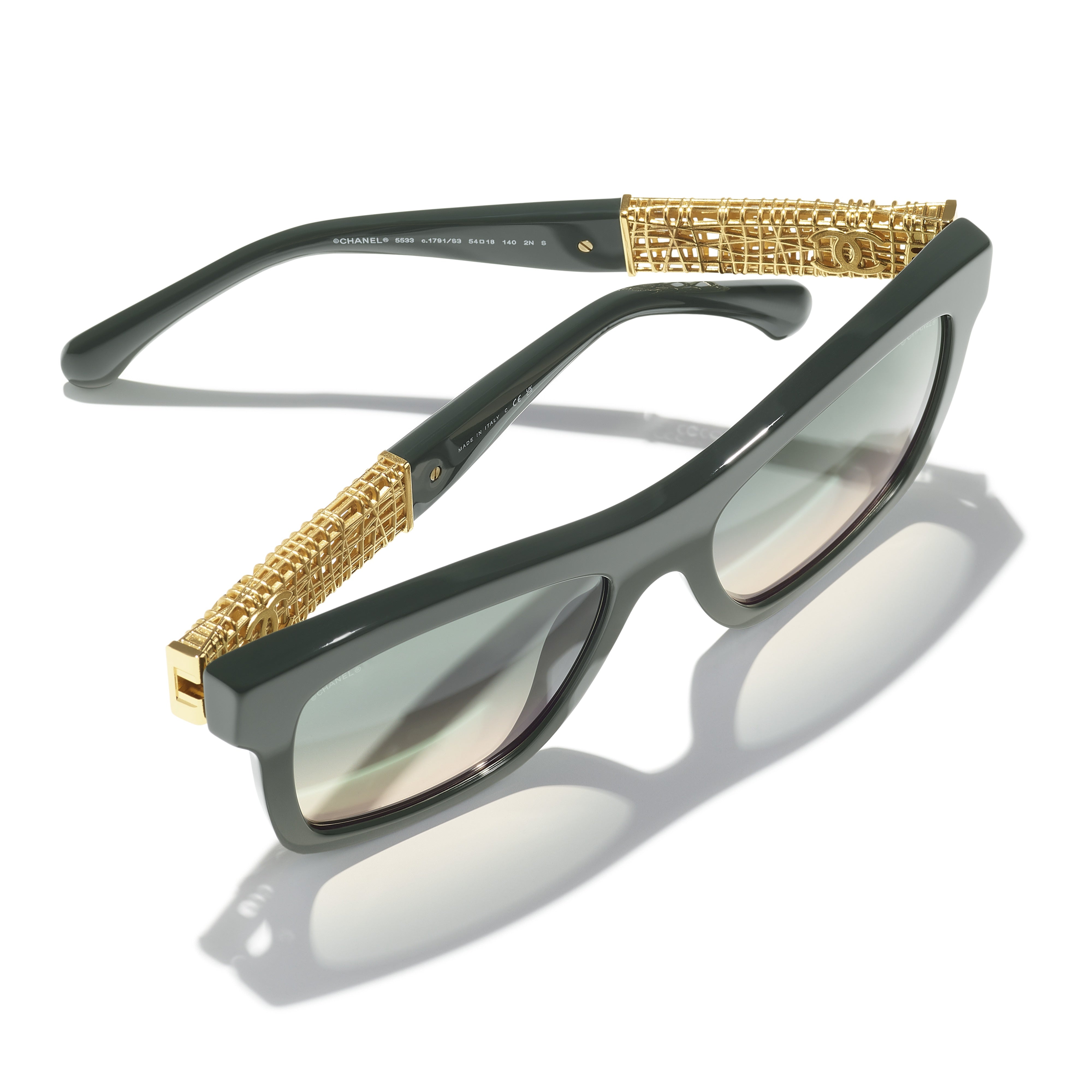 Gafas de Sol CHANEL 5533 Verde Kaki 54 18 140 - Vista 4