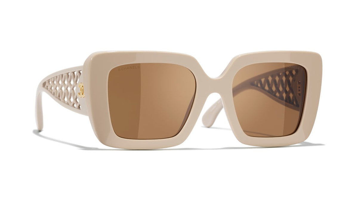 CHANEL サングラス ベージュ （レンズ度入り） Sunglasses CHANEL 5567 1520/63 52 20 | OpticalH
