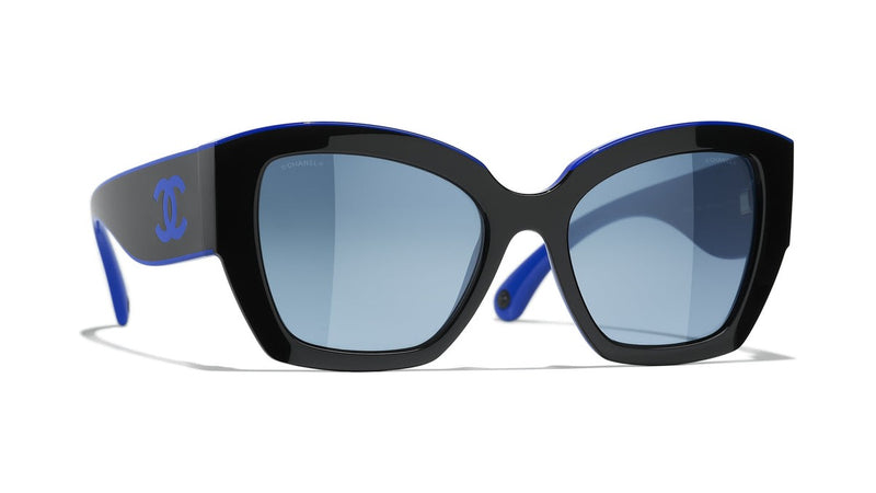 Gafas de Sol CHANEL 6058 Negro y azul 53 19 140