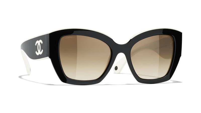 Gafas de Sol CHANEL 6058 Negro y blanco 53 19 140