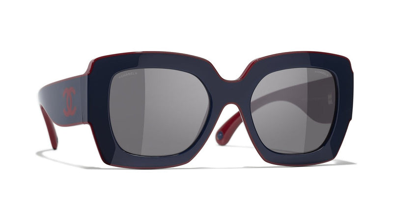 Gafas de Sol CHANEL 6059  Rojo y azul oscuro 52 20 140