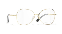CHANEL 2217 C437 光学眼镜 蝴蝶形 54mm 16mm 金色醋酸纤维