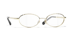 CHANEL 2227 C134 金属金色椭圆形光学镜架