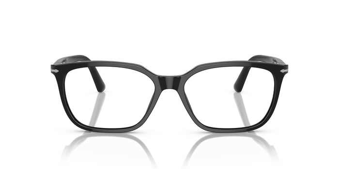 Persol PO3298V 95 56 16 光学镜架 黑色醋酸纤维矩形 — vista 2