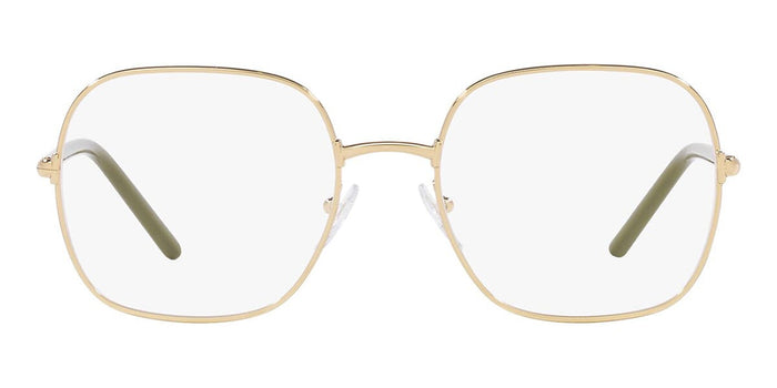 Prada PR56WV ZVN1O1 54 19 光学镜架 金色 金属 矩形 — vista 2