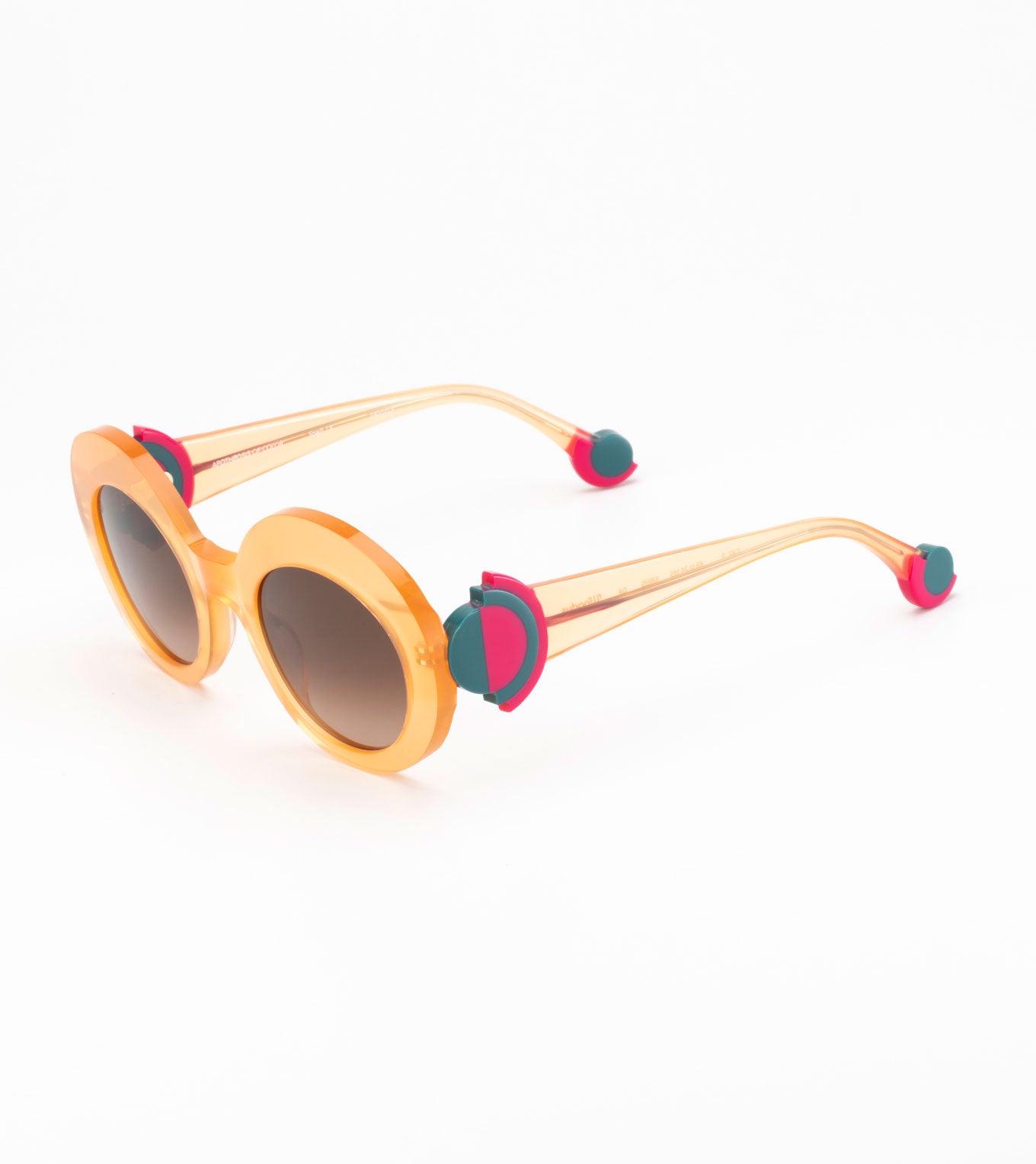 Gafas de sol Woodys Atelier Kreis naranja - vista lateral