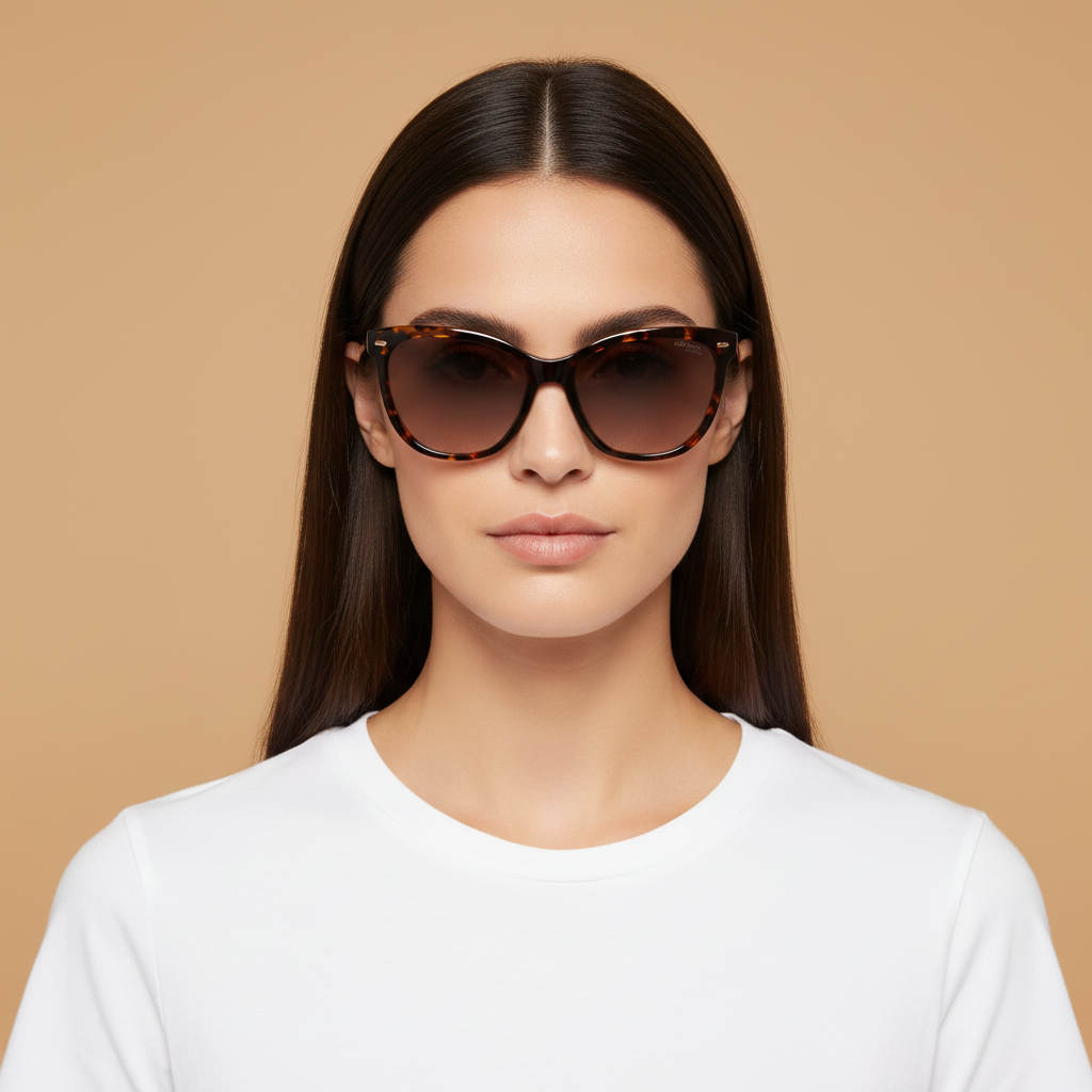 Modelo femenino llevando Gafas de Sol Carrera 3043 086HA 56 17