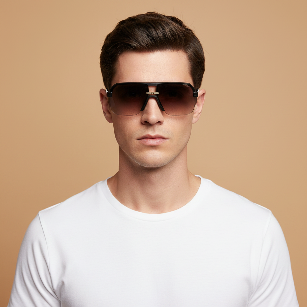 Modelo masculino llevando Gafas de Sol Carrera CA1066/S 00386 63 12