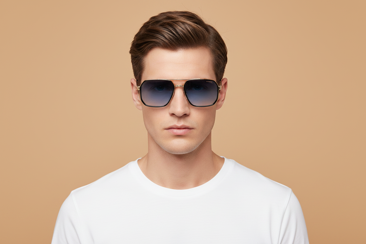Modelo masculino llevando Gafas de Sol Carrera CA1069/S 2M208 58 19
