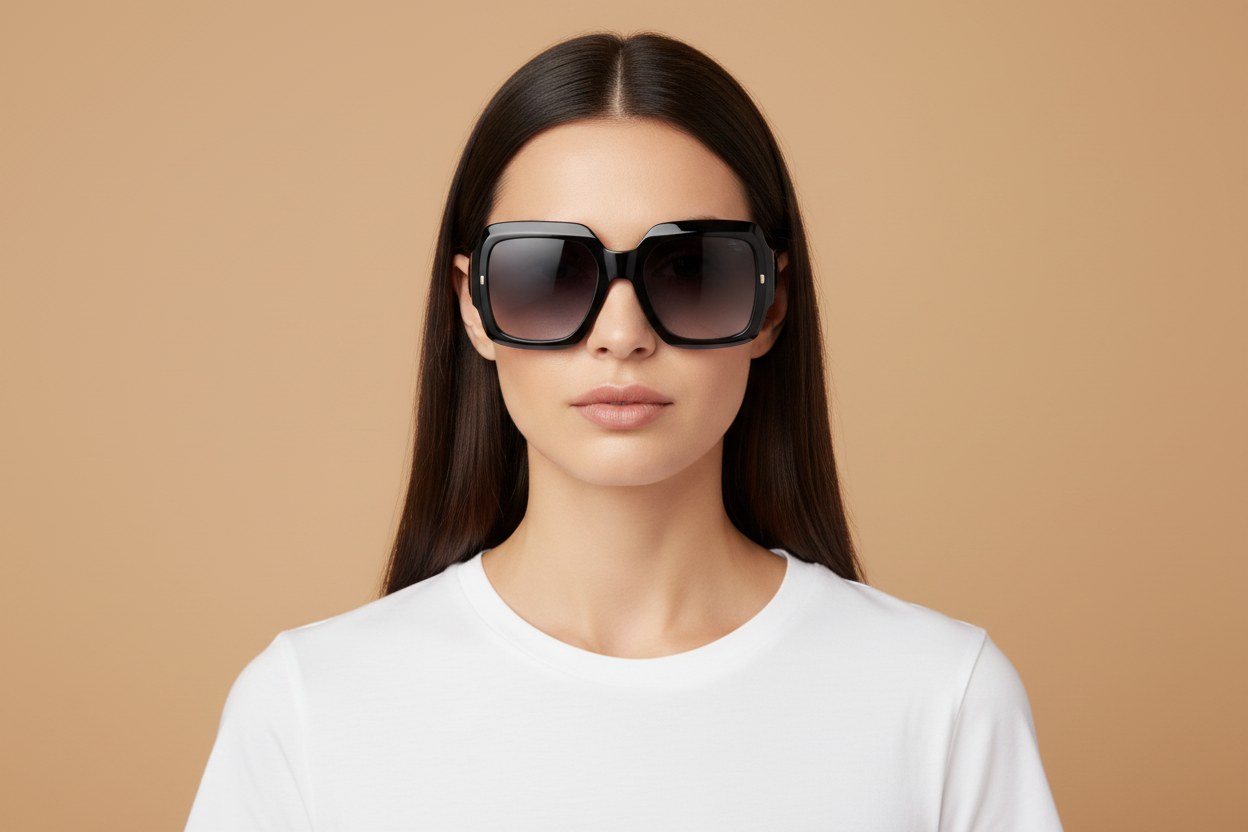 Modelo femenino llevando Gafas de Sol Carrera CA3004/S 8079O 54 21