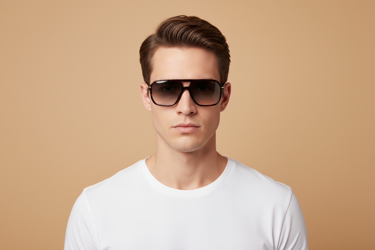Modelo masculino llevando Gafas de Sol Carrera CA302/S 0869K 59 15