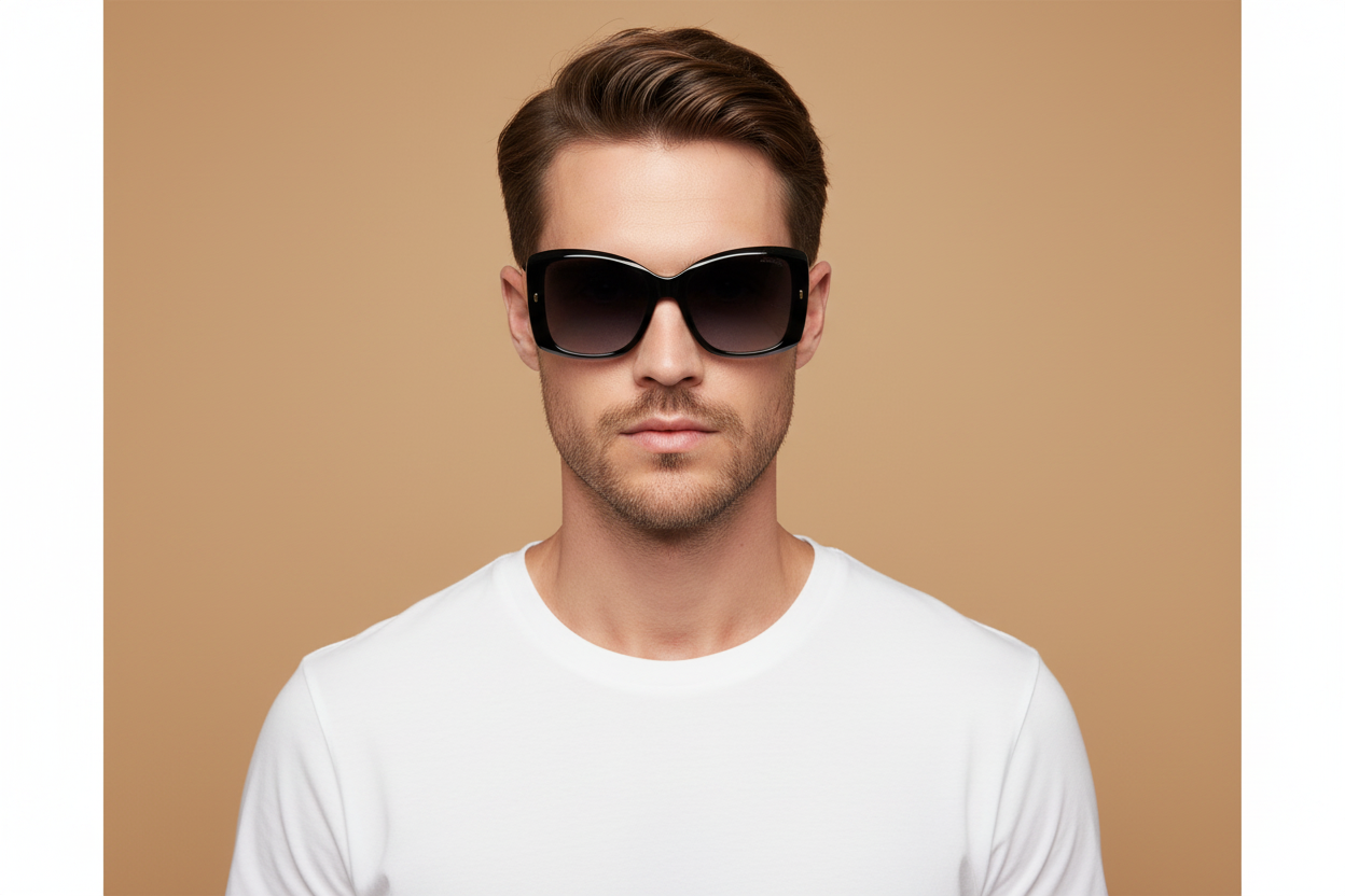 Modelo masculino llevando Gafas de Sol Carrera CA3030/S 8079O 56 18