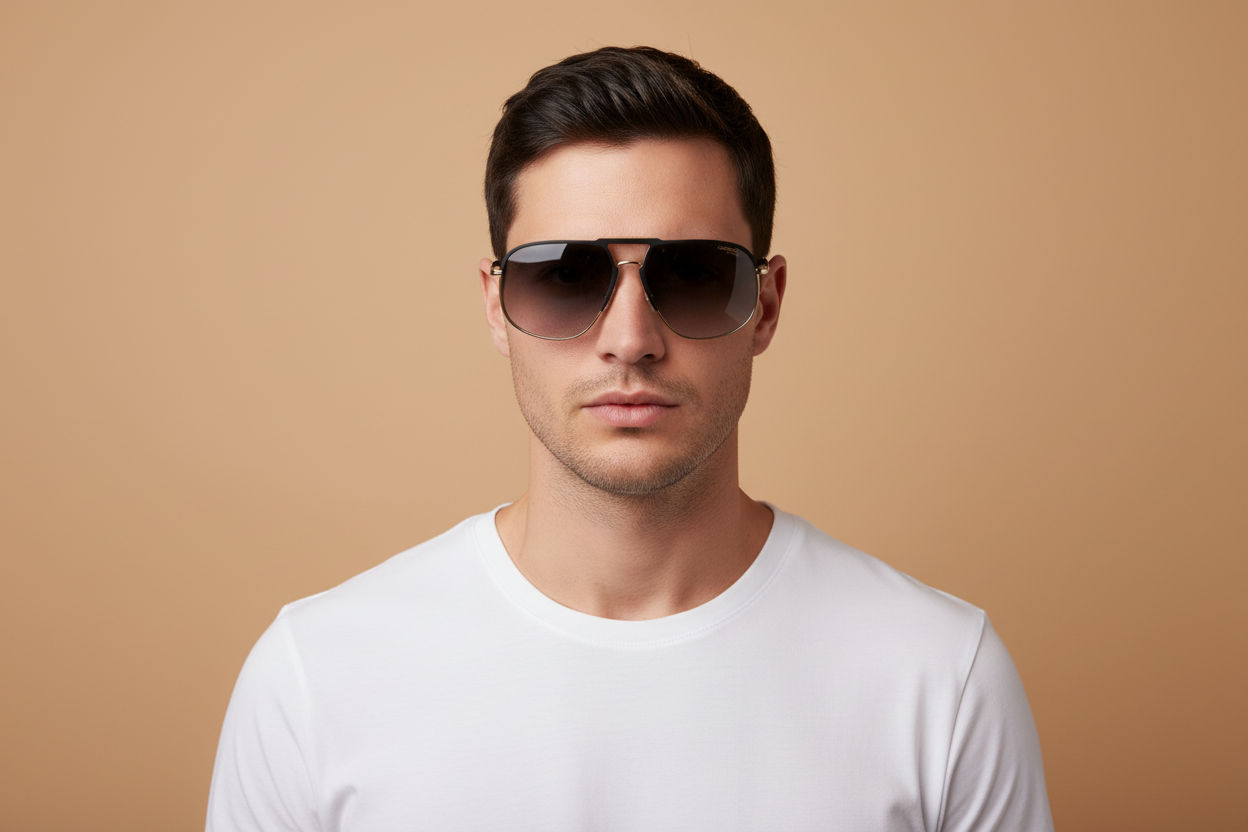 Modelo masculino llevando Gafas de Sol Carrera CA318/S I469O 60 16