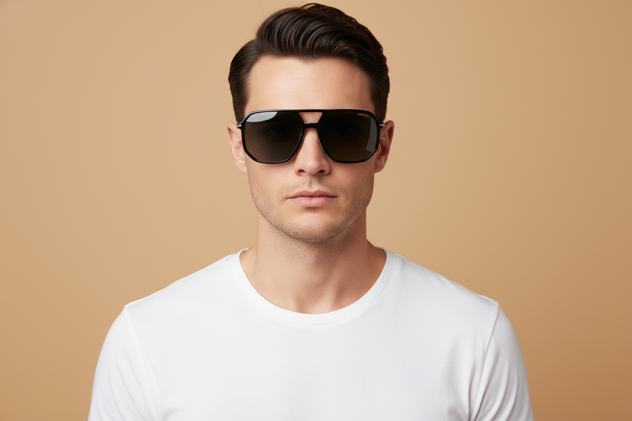 Modelo masculino llevando Gafas de Sol Carrera CA324/S 807QT 59 15
