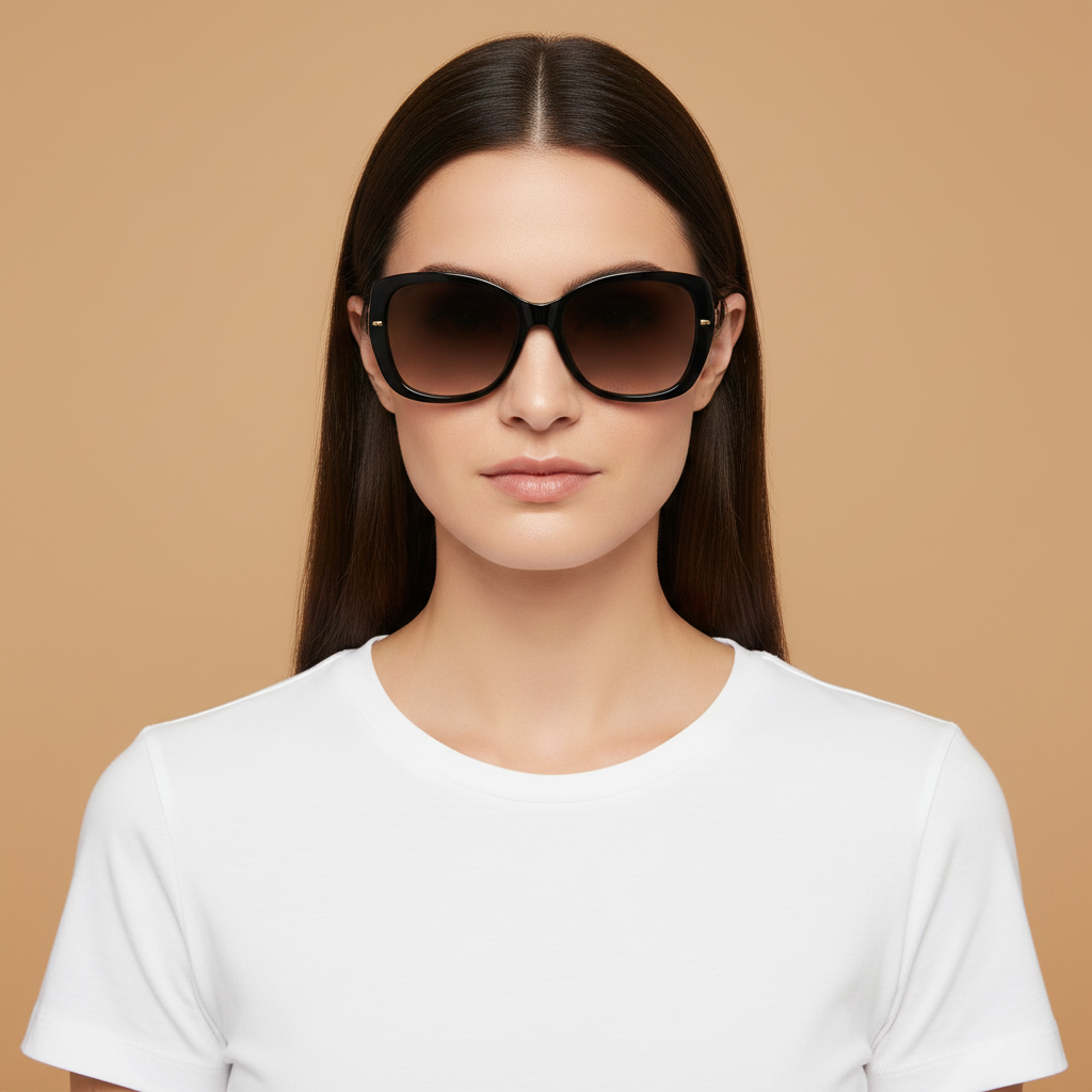 Modelo femenino llevando Gafas de Sol Carrera CA350 2M208 58 16