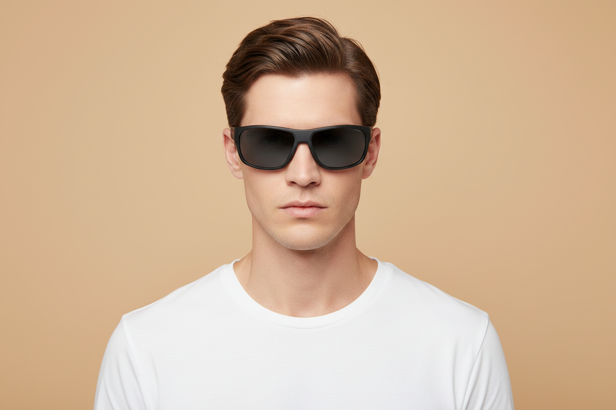 Modelo masculino llevando Gafas de Sol Carrera CA4018/S BLXQ3 63 16