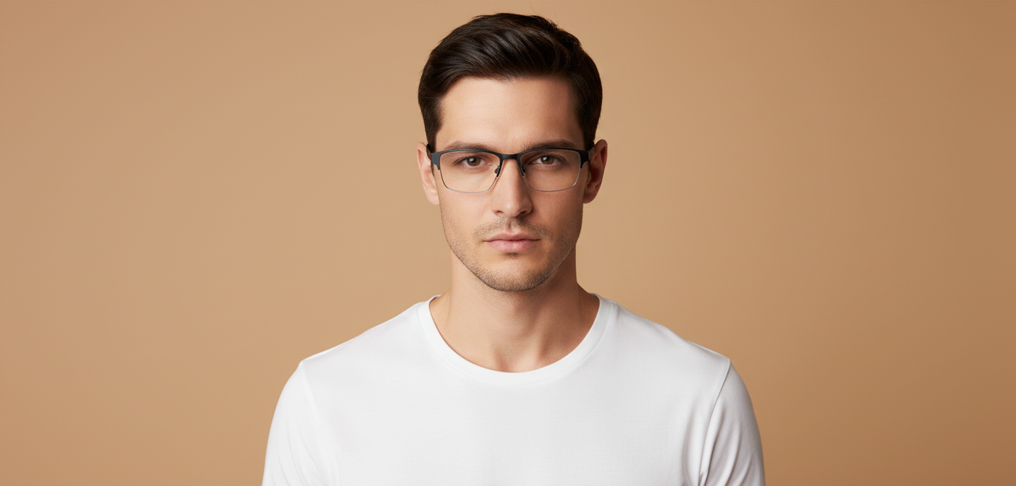 Мужская модель в Очки для зрения Emporio Armani EA1138 3001 56 17