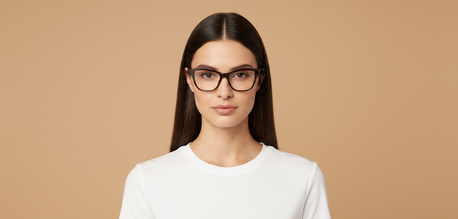 Female model wearing Prescription Glasses Emporio Armani EA3193 5410 54 16