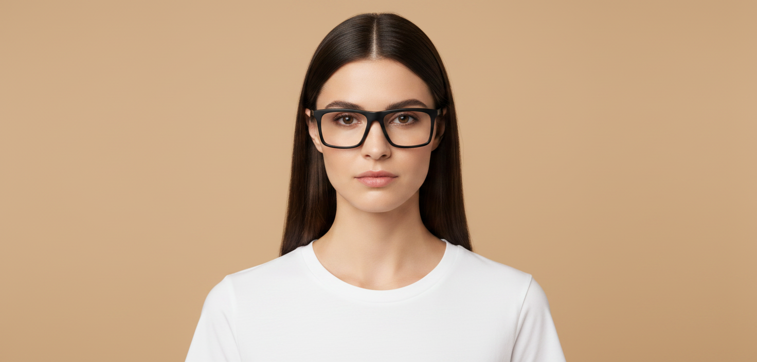 Weibliches Modell trägt Korrektionsbrillen Emporio Armani EA3279 6344 51 21