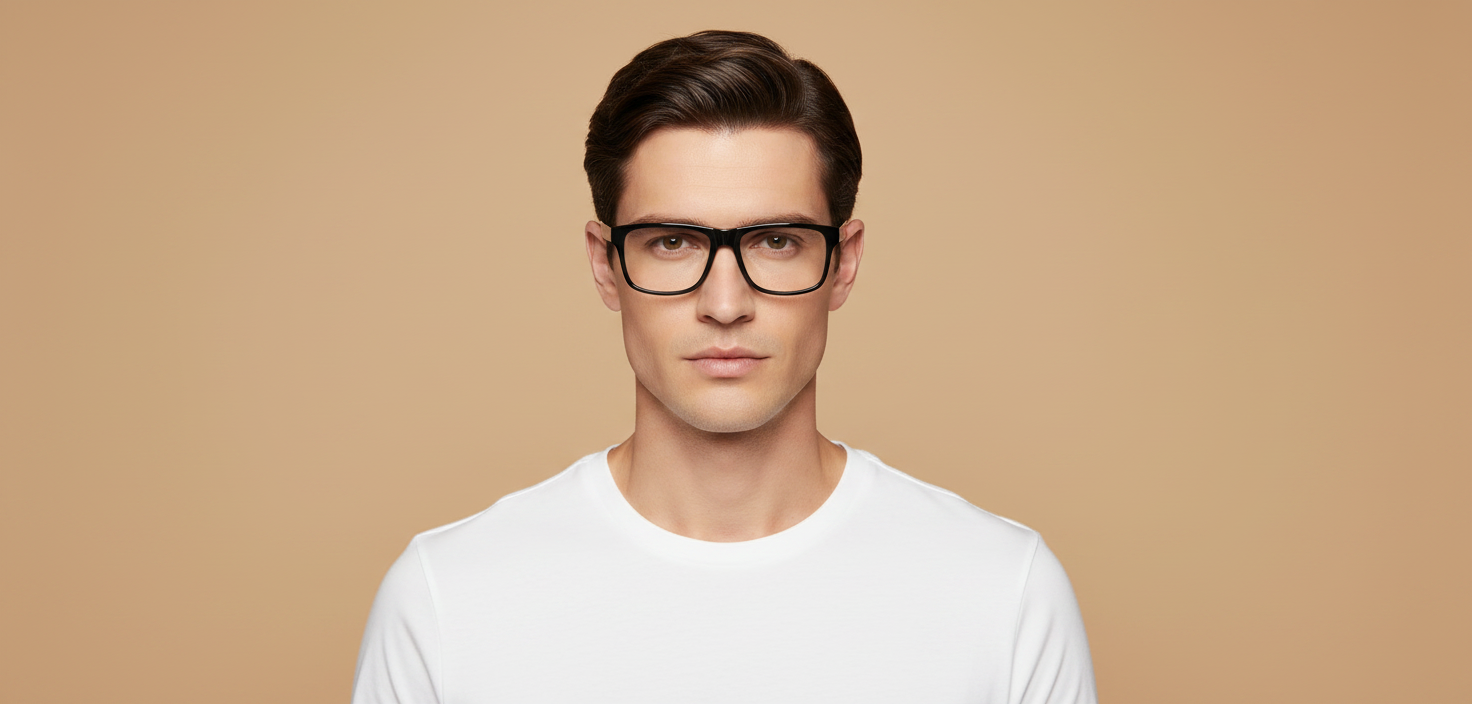 Modelo masculino llevando Gafas Graduadas Emporio Armani EA4115 50171W 54 18