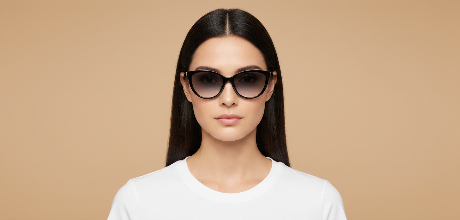 Modelo femenino llevando Gafas de Sol Emporio Armani EA4213U 50171W 53 17