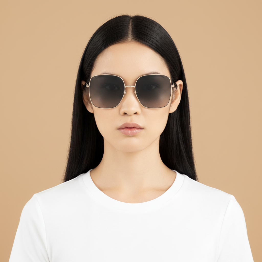 Женская модель в Солнцезащитные очки Gucci GG0879 001 61 18