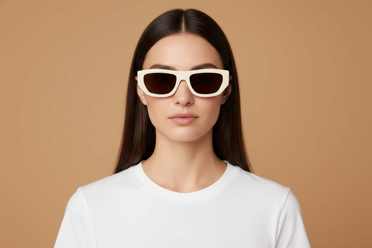 Female model wearing Sunglasses Gucci GG1134 003 53 19