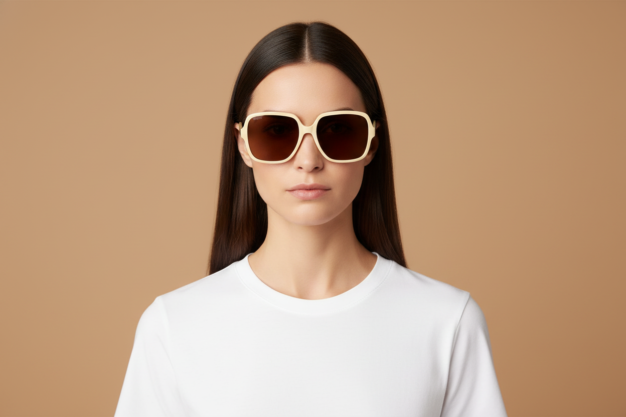 Female model wearing Sunglasses Gucci GG1189A 005 59 17