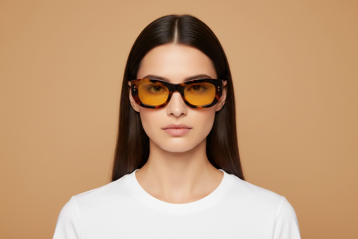 Female model wearing Sunglasses Gucci GG1215 004 51 22