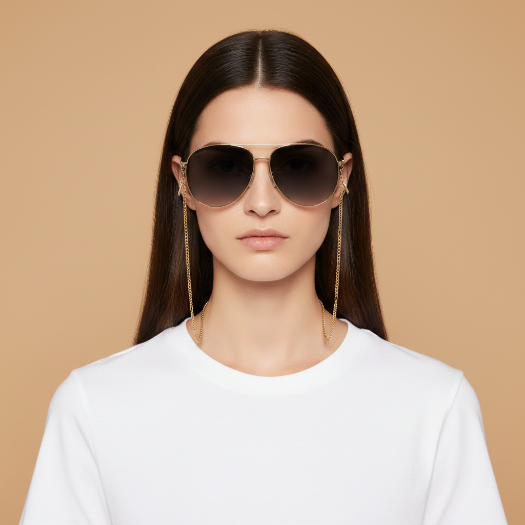 Женская модель в Солнцезащитные очки Gucci GG1088 001 61 14