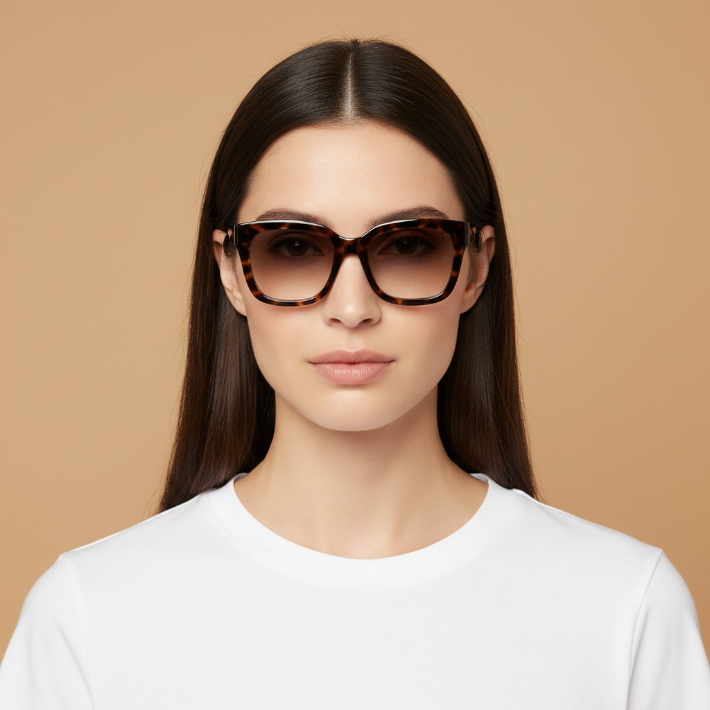 Modelo femenino llevando Gafas de Sol Gucci GG1338 003 54 19