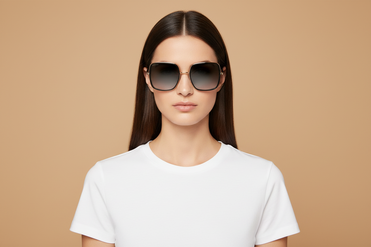 Женская модель в Солнцезащитные очки Jimmy Choo Jayla 2F79O 57 20