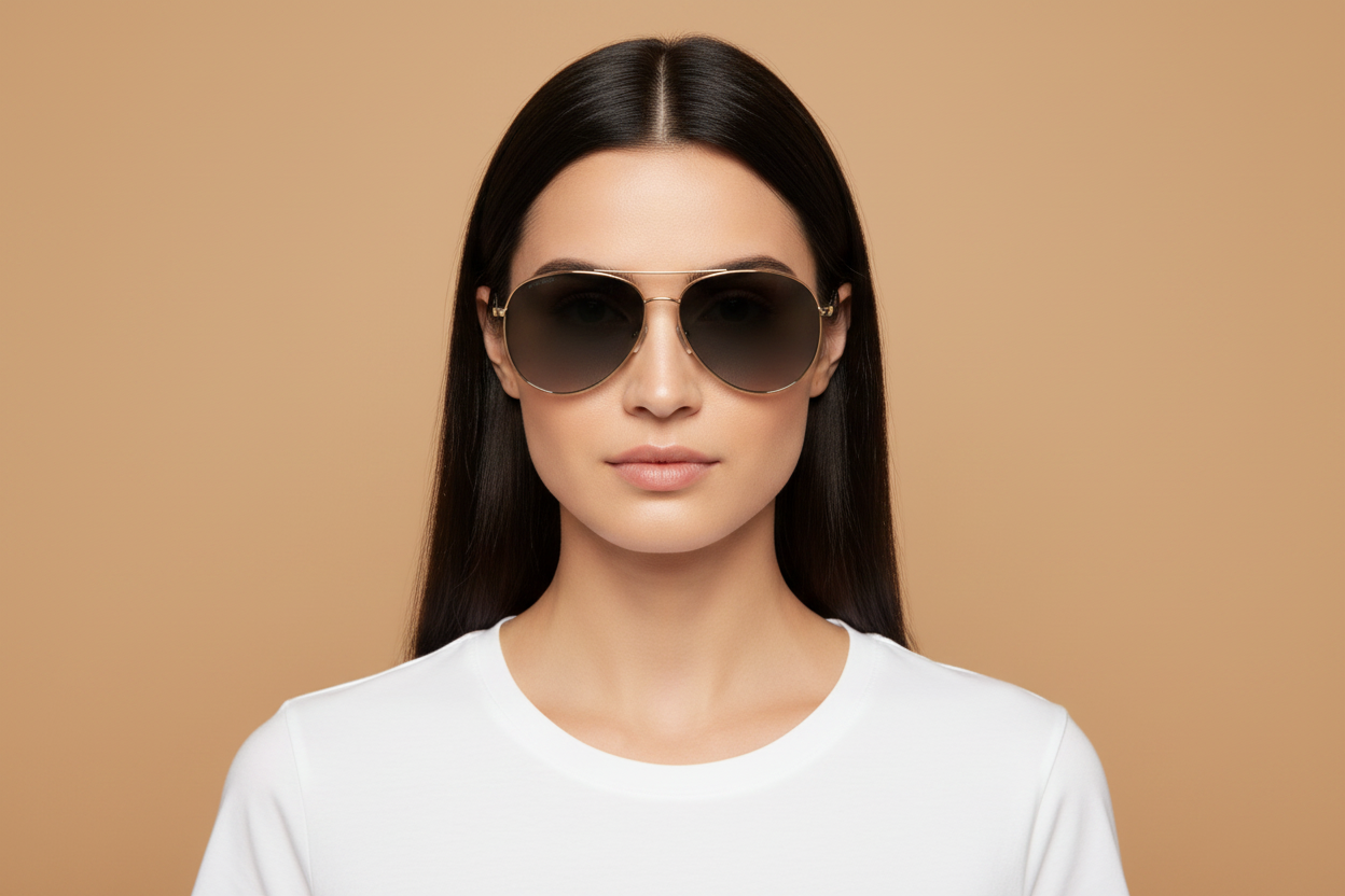 Female model wearing Sunglasses Jimmy Choo Devan RHL9O 59 13