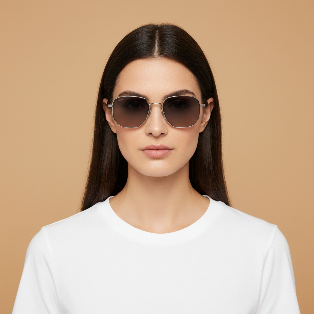 Modelo femenino llevando Gafas de Sol Maui Jim Lewalani MJHS633 16 52 18