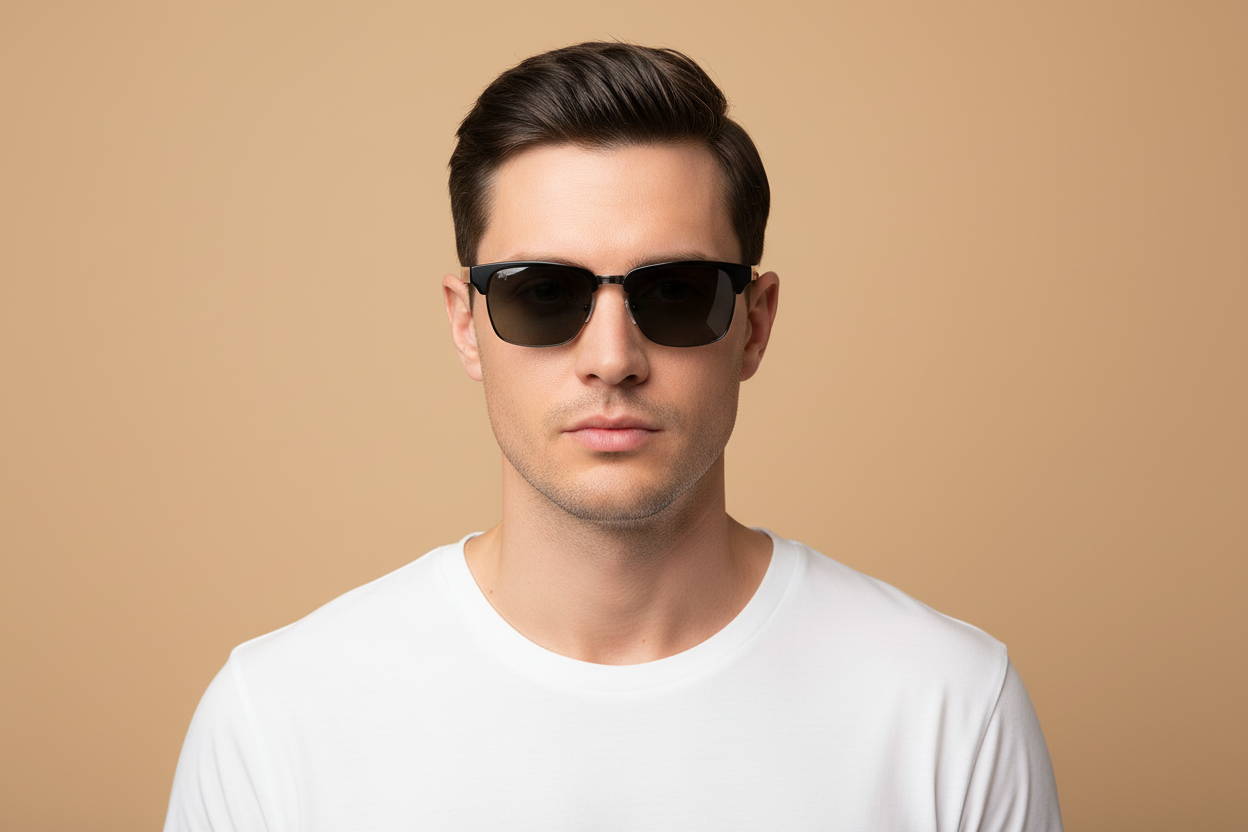 Modelo masculino llevando Gafas de Sol Maui Jim Kawika MJ257 17C 54 18