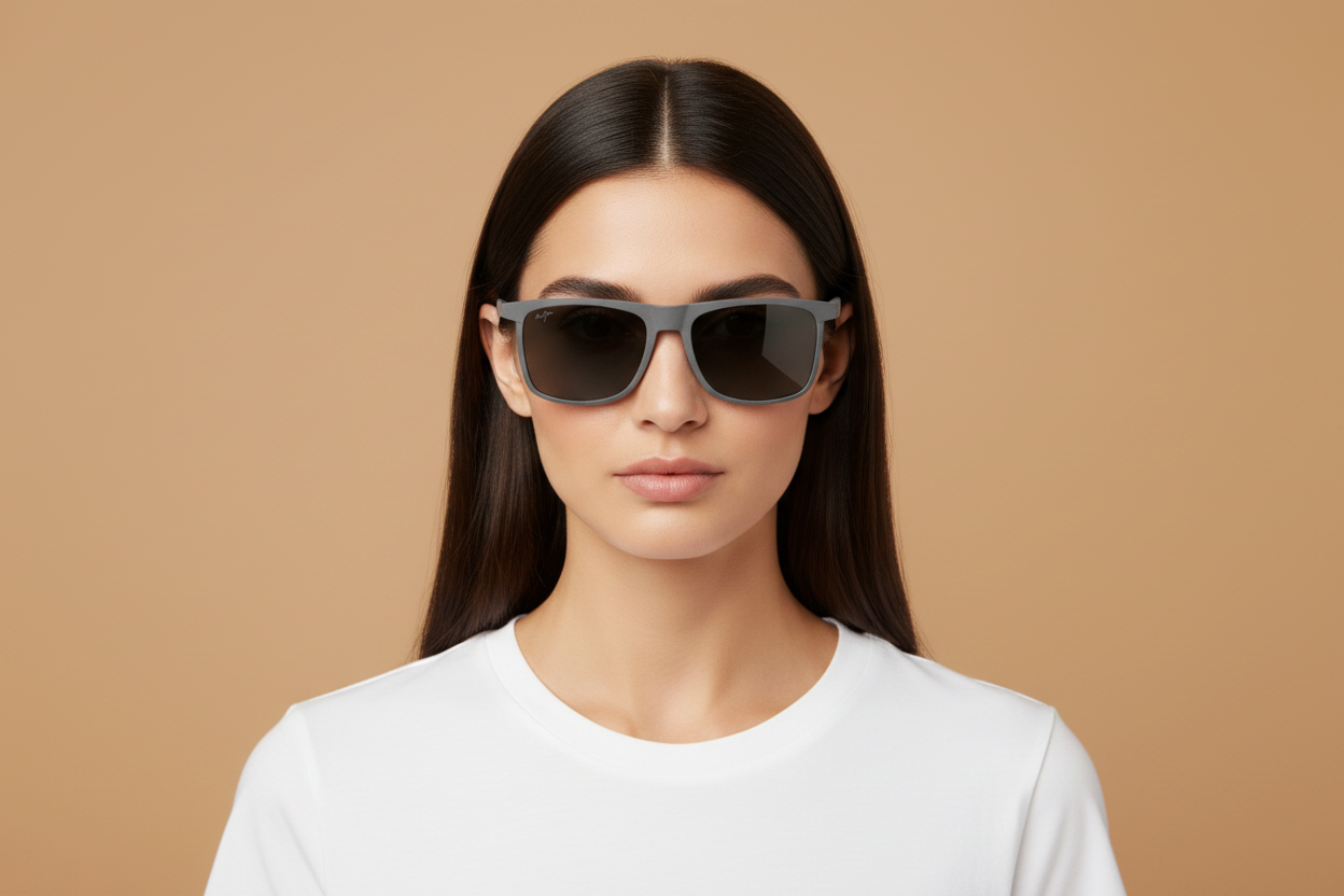 Modelo femenino llevando Gafas de Sol Maui Jim Makamae MJ619 14 56 17