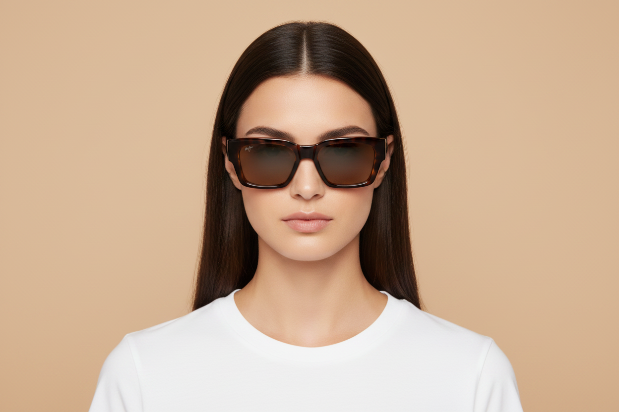 Modelo femenino llevando Gafas de Sol Maui Jim Kenui MJ642 10 53 18